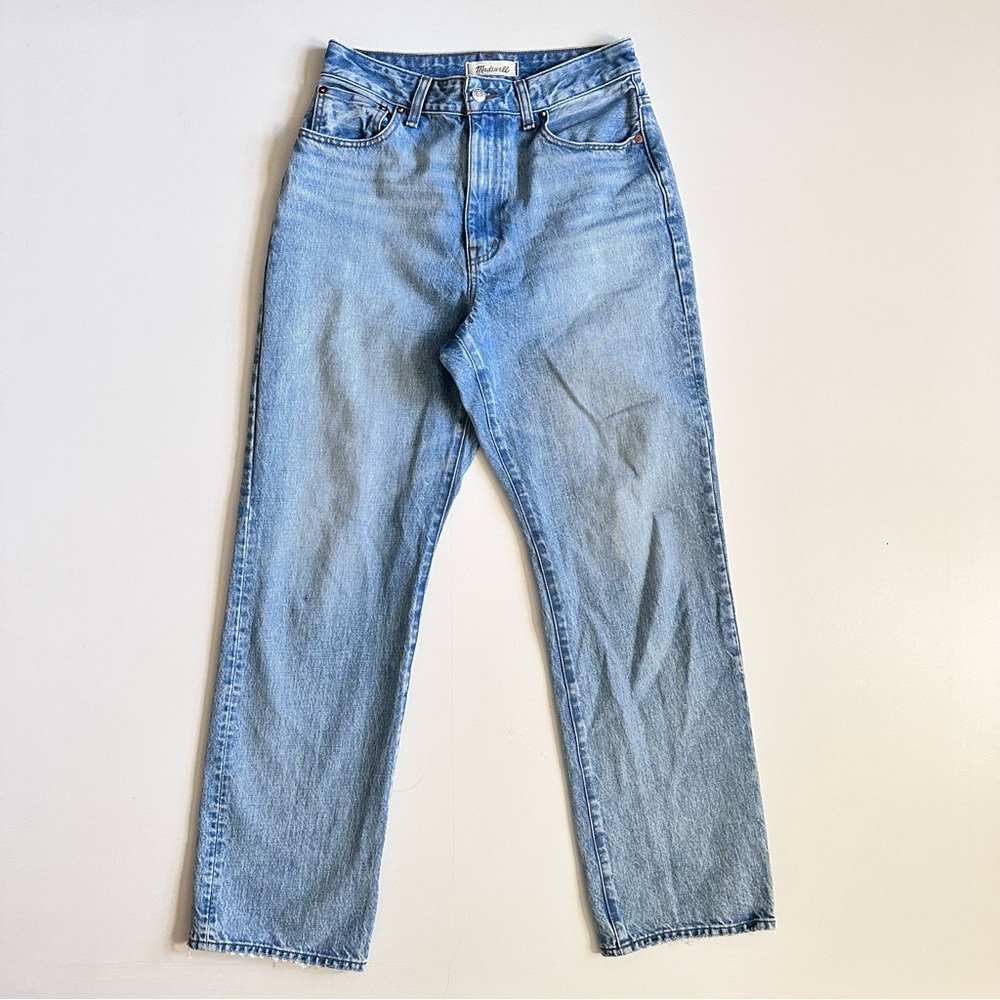 Madewell Women's Straight Leg Jeans — Light Blue Denim